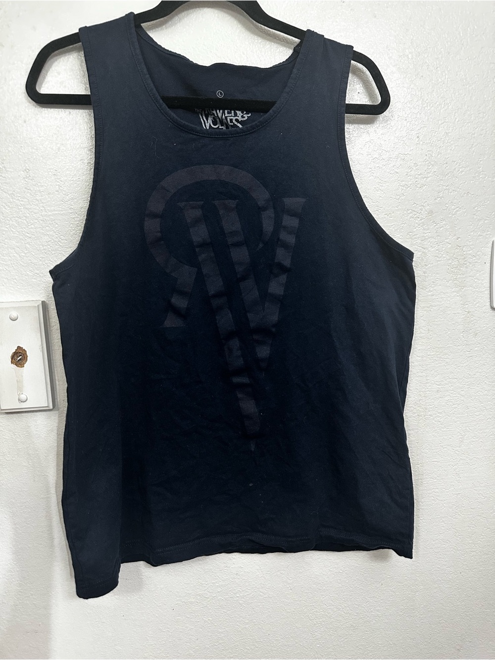 The Hundreds Black V-Neck Graphic Tee with Subtle Logo
